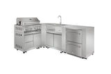 Thor Kitchen Outdoor Kitchen BBQ Grill Cabinet in Stainless Steel - MK03SS304