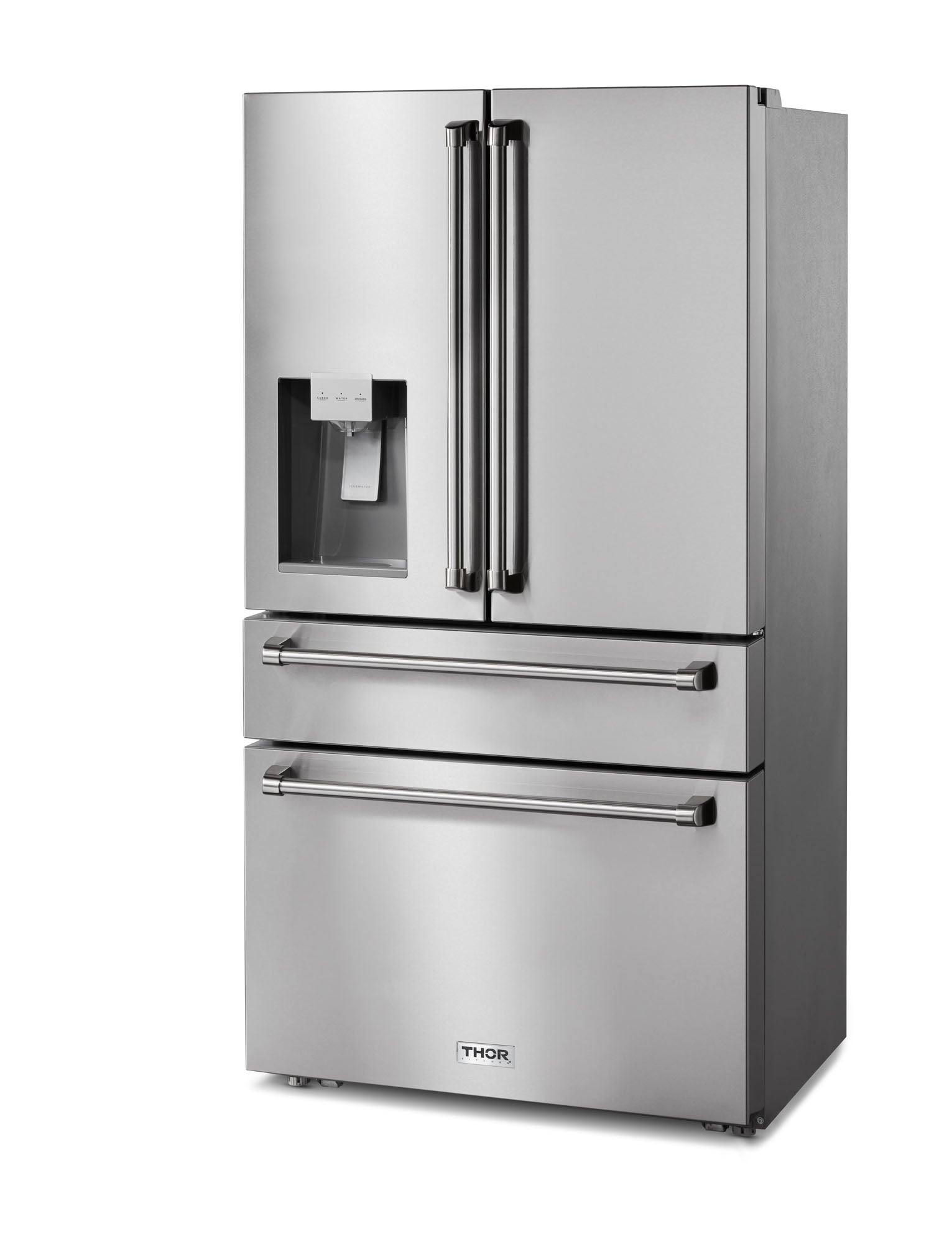 Thor Kitchen 36 Inch Professional French Door Refrigerator with Ice and Water Dispenser- Model TRF3601FD