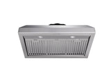 Thor Kitchen 36 Inch Professional Range Hood, 11 Inches Tall in Stainless Steel- Model TRH3606