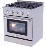 Thor Kitchen Professional 30 Inch Dual Fuel Range in Stainless Steel - Model HRD3088U (Renewed)