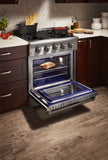 Thor Kitchen 30 Inch Professional Gas Range in Stainless Steel - Model HRG3080U (Renewed)