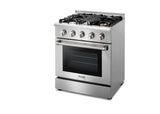 Thor Kitchen 30 Inch Professional Gas Range in Stainless Steel - Model HRG3080U (Renewed)