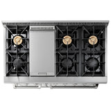 Thor Kitchen 48 Inch 6 Burner Professional Gas Range - Model HRG4808U (Renewed)