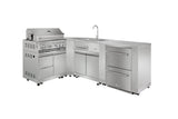 Thor Kitchen Outdoor Kitchen BBQ Grill Cabinet in Stainless Steel - MK03SS304 (Renewed)