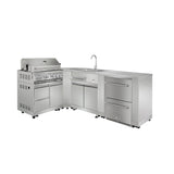 Thor Kitchen Outdoor Kitchen Corner Cabinet in Stainless Steel - MK06SS304 (Renewed)