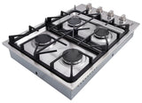 Thor Kitchen 30 Inch Professional Drop-In Gas Cooktop with Four Burners in Stainless Steel- Model TGC3001 (Renewed)
