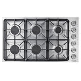 Thor Kitchen 36 Inch Professional Drop-In Gas Cooktop with Six Burners in Stainless Steel- Model TGC3601 (Renewed)