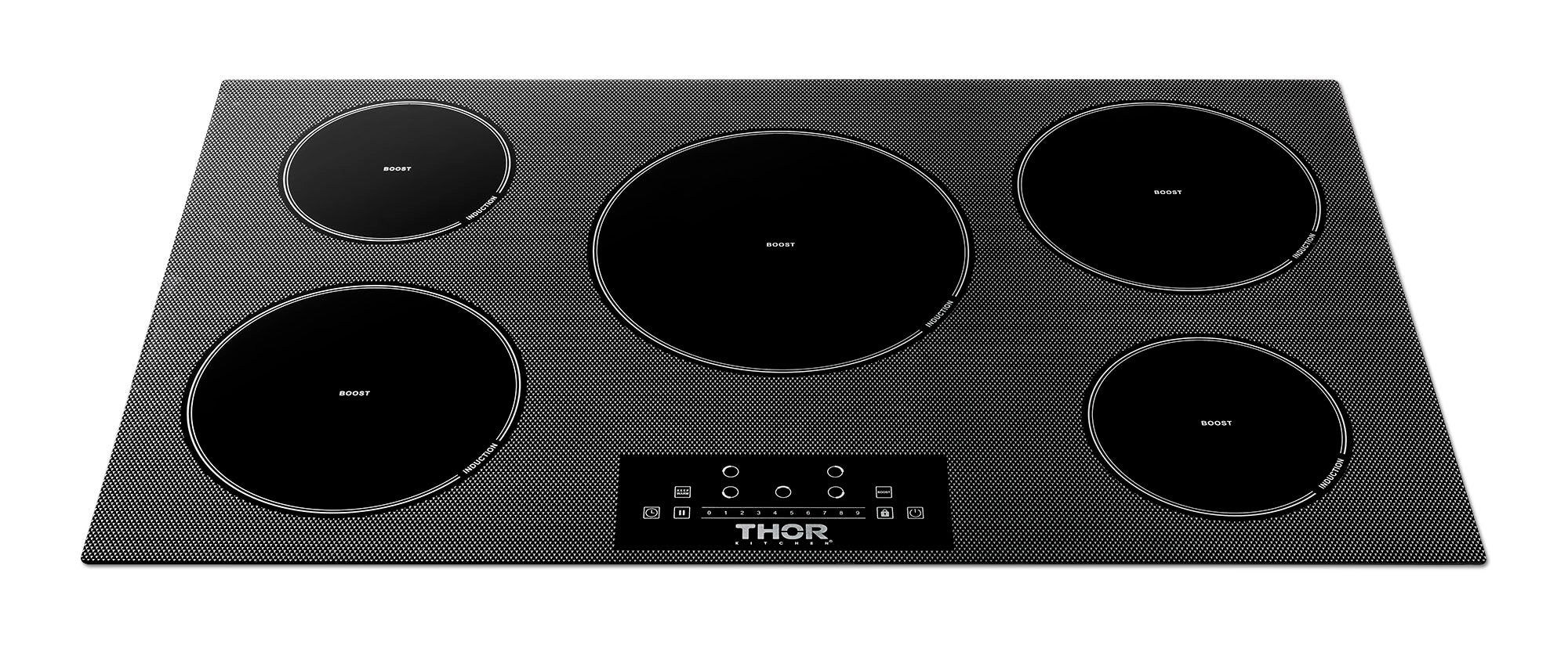 Thor Kitchen 36 Inch Built-In Induction Cooktop with 5 Elements -Model TIH36 (Renewed)